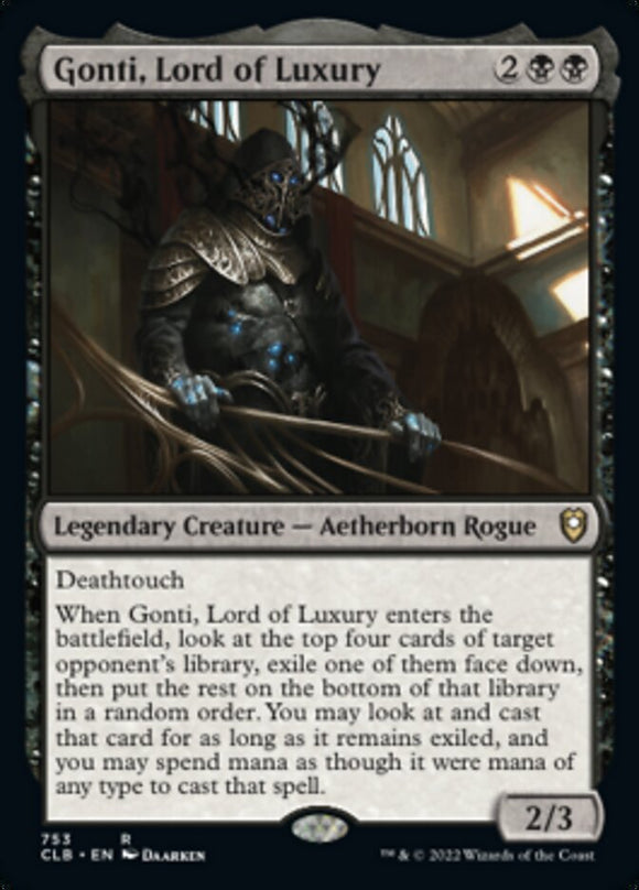 Gonti, señor del lujo [Commander Legends: Battle for Baldur's Gate] 