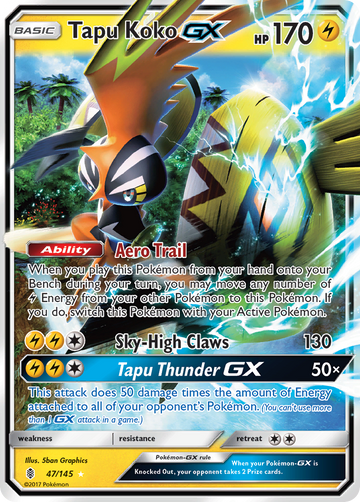 Tapu Koko GX (47/145) [Sol y Luna: Guardianes en ascenso] 