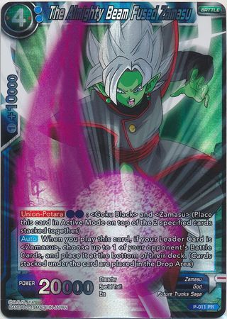 El rayo todopoderoso fusiona a Zamasu (P-011) [Tarjetas de promoción] 