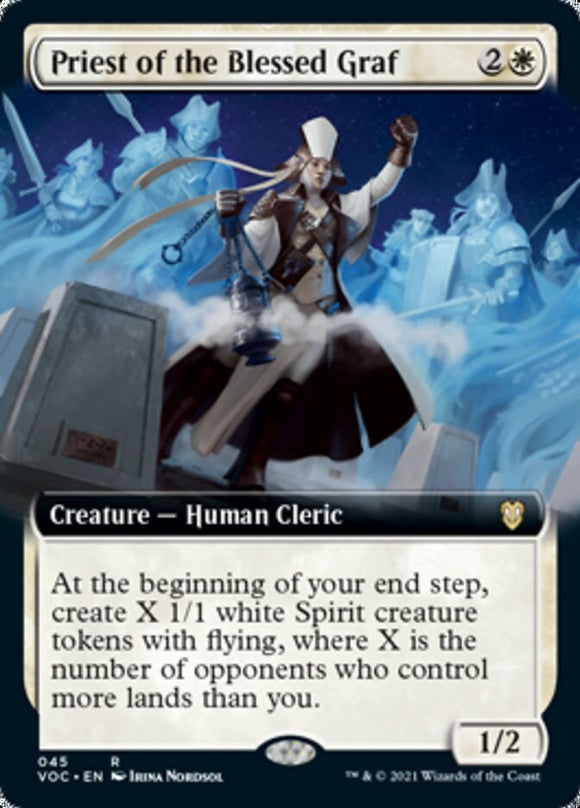 Sacerdote del Graf Bendito (ilustración ampliada) [Innistrad: Crimson Vow Commander] 