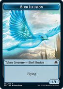Bird Illusion // Elf Warrior Double-Sided Token [Game Night: Free-for-All Tokens]-1