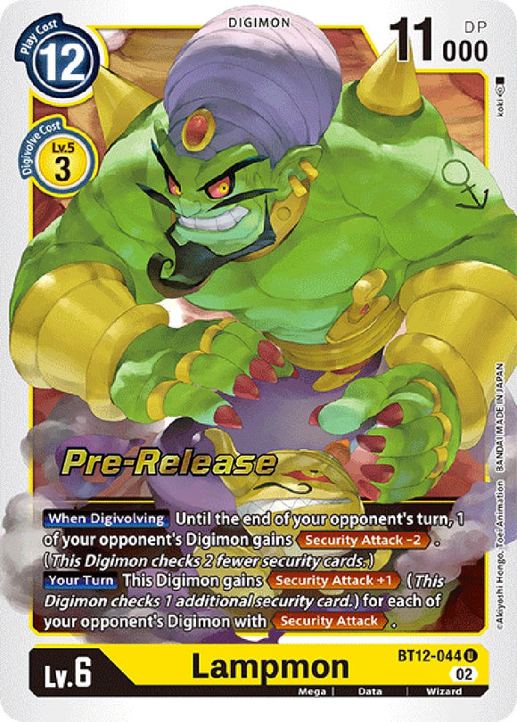 Lampmon [BT12-044] [Tarjetas de prelanzamiento de Across Time] 