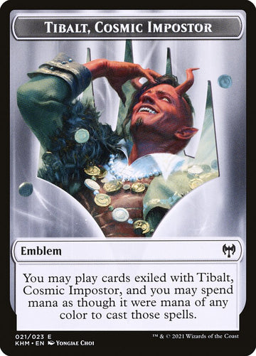 Dwarf Berserker // Tibalt, Cosmic Impostor Emblem Double-Sided Token [Kaldheim Tokens] - 0