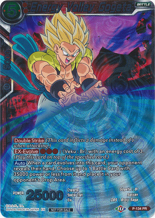 Gogeta Energy Volley (Serie 7 Super Dash Pack) (P-134) [Tarjetas de promoción] 
