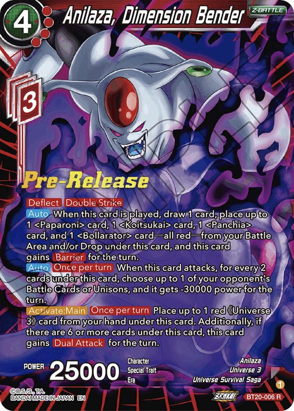 Anilaza, Dimension Bender (BT20-006) [Promociones previas al lanzamiento de Power Absorbed] 