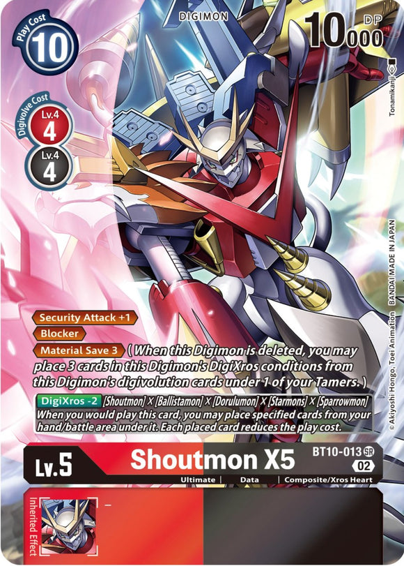 Shoutmon X5 [BT10-013] (Arte alternativo) [Encuentro con Xros] 