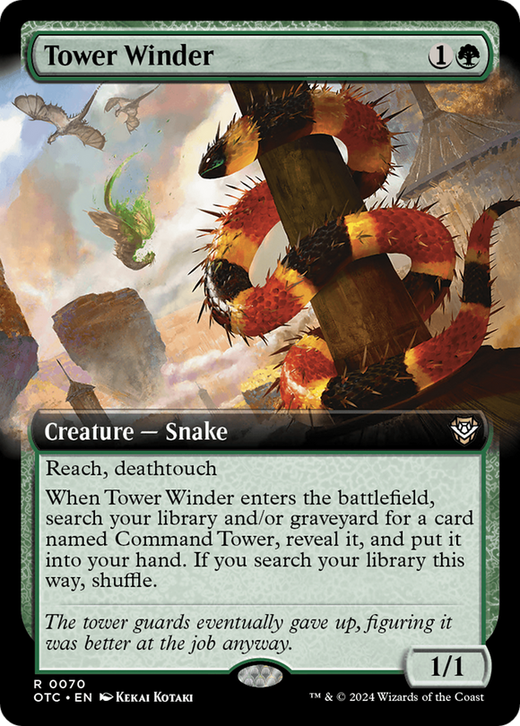 Enrollador de torres (ilustración ampliada) [Comandante de los Forajidos de Thunder Junction] 