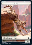 Cat // Construct Double-Sided Token [Zendikar Rising Tokens]-1