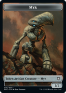 Myr // Powerstone Double-Sided Token [The Brothers' War Commander Tokens]-1