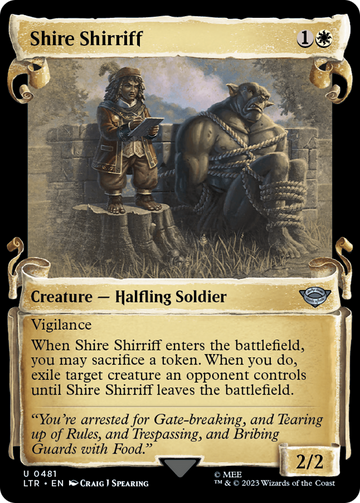 Shire Shirriff [Pergaminos de presentación de El Señor de los Anillos: Cuentos de la Tierra Media] 