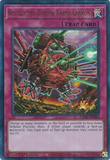 Cañón de karma Daruma destructivo [DABL-EN084] Ultra raro 