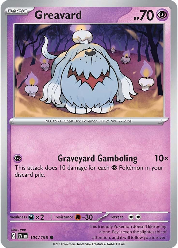 Greavard (104/198) [Scarlet &amp; Violet: Colección básica] 