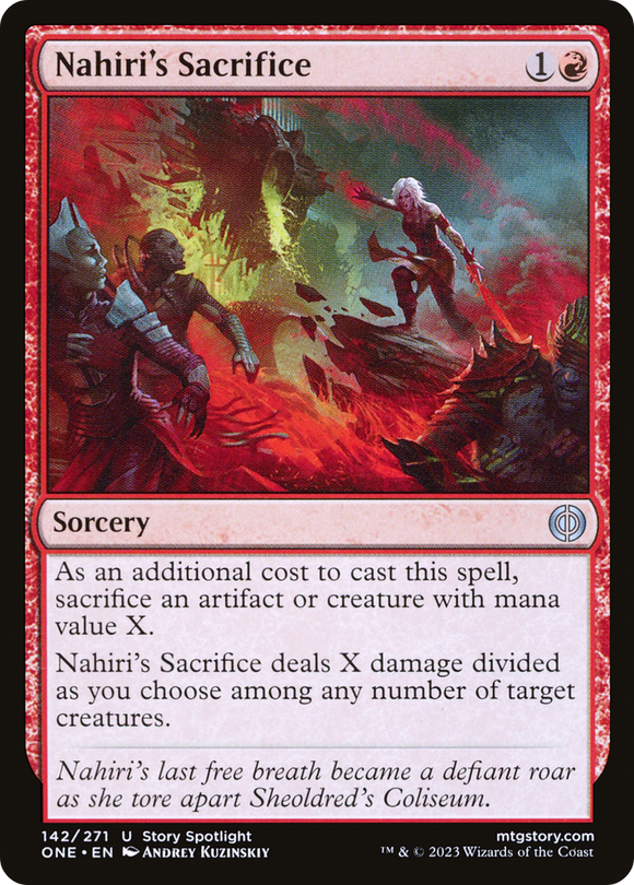 El sacrificio de Nahiri [Phyrexia: Todos serán uno] 