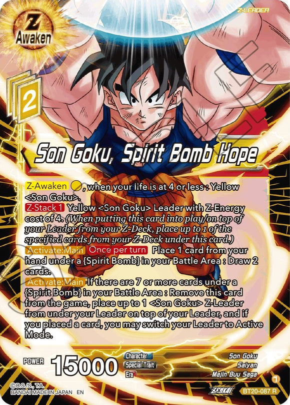 Son Goku, Bomba Espiritual Esperanza (BT20-087) [Poder Absorbido] 
