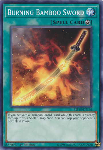 Espada de bambú ardiente [MP18-EN146] Versión corta 