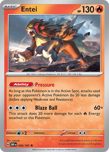 Entei (030/197) [Escarlata y Violeta: Llamas de obsidiana] 