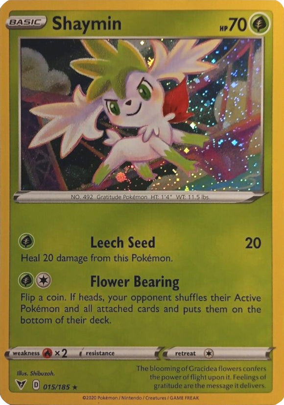 Shaymin (015/185) (Holo cosmos) [Espada y escudo: voltaje vívido] 