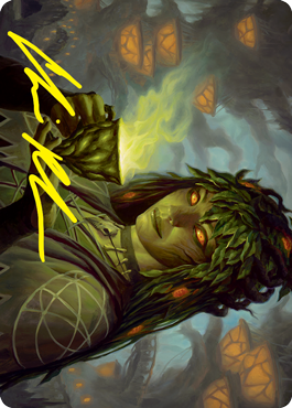 Tarjeta de arte Dina, Soul Steeper (firma estampada en dorado) [Serie de arte Strixhaven: School of Mages] 