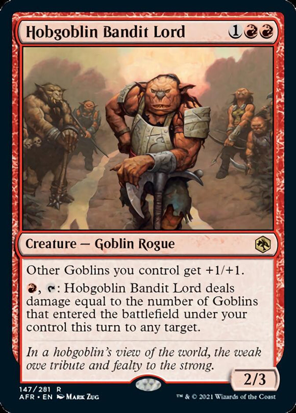 Señor de los bandidos hobgoblin [Dungeons &amp; Dragons: Aventuras en los Reinos Olvidados] 