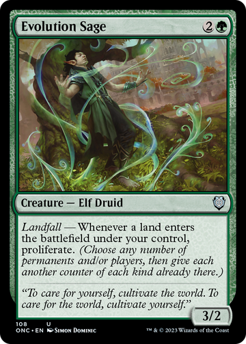Evolution Sage [Phyrexia: All Will Be One Commander] - 0