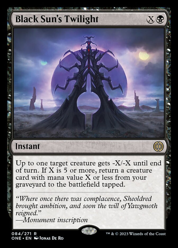 El crepúsculo del Sol Negro [Phyrexia: Todos serán uno] 