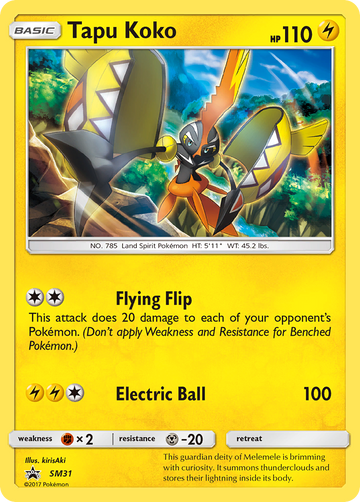 Tapu Koko (SM31) [Sol y Luna: promociones de Black Star] 