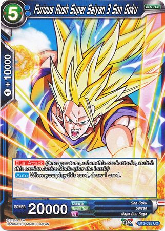 Furious Rush Super Saiyan 3 Son Goku (BT3-035) [Mundos cruzados] 