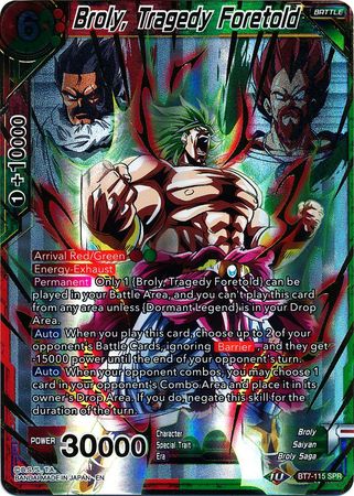 Broly, tragedia anunciada (SPR) (BT7-115) [El asalto de los saiyajin] 