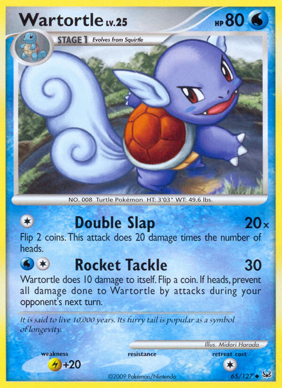 Wartortle (65/127) [Platino: conjunto básico] 