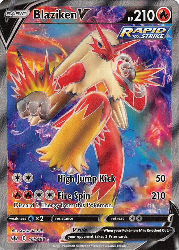 Blaziken V (161/198) [Espada y escudo: Reinado escalofriante] 