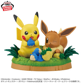 Figure Pikachu & Eevee Pokémon Munch Time
