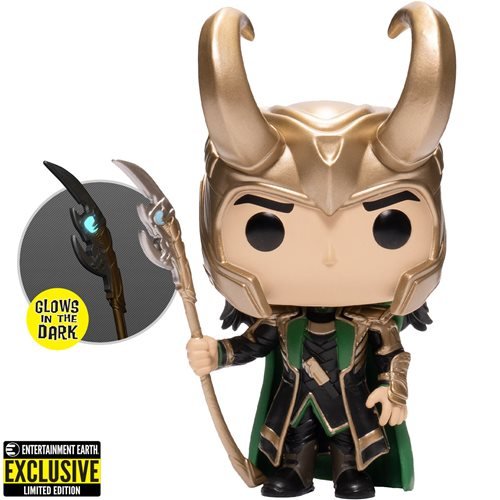 Marvel Avengers - Loki With Scepter (Entertainment Earth) #985 - POP!
