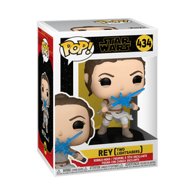 Star Wars - Rey Two Lightsabers #434 - POP!