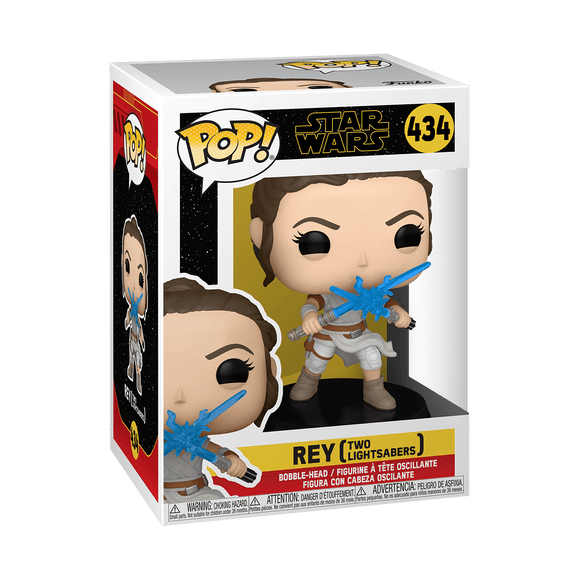 Star Wars - Rey Two Lightsabers #434 - POP!