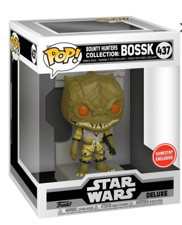 Star Wars Deluxe - Bounty Hunters Collection: Bossk (Gamestop) #437 - POP!