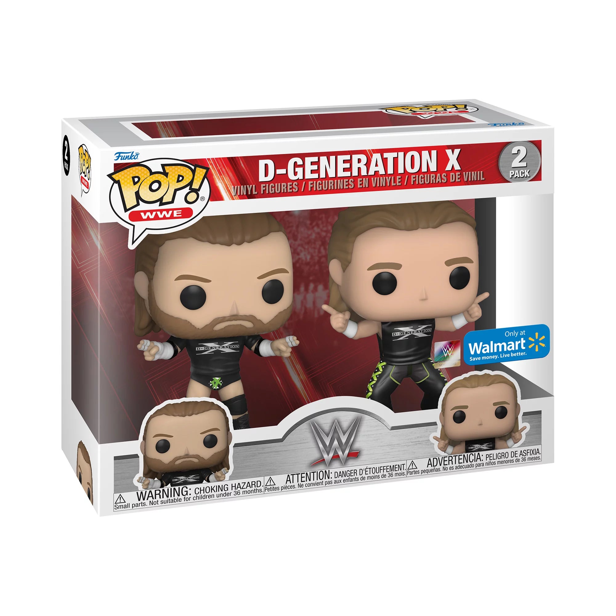 WWE - D-Generation X (Walmart) 2 Pack - POP!