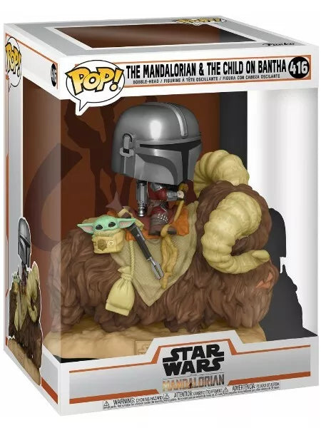Star Wars - The Mandalorian & The Child on Bantha #416 - POP!