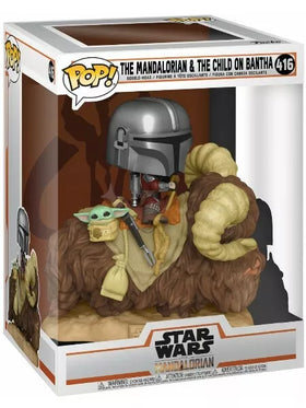 Star Wars - The Mandalorian & The Child on Bantha #416 - POP!