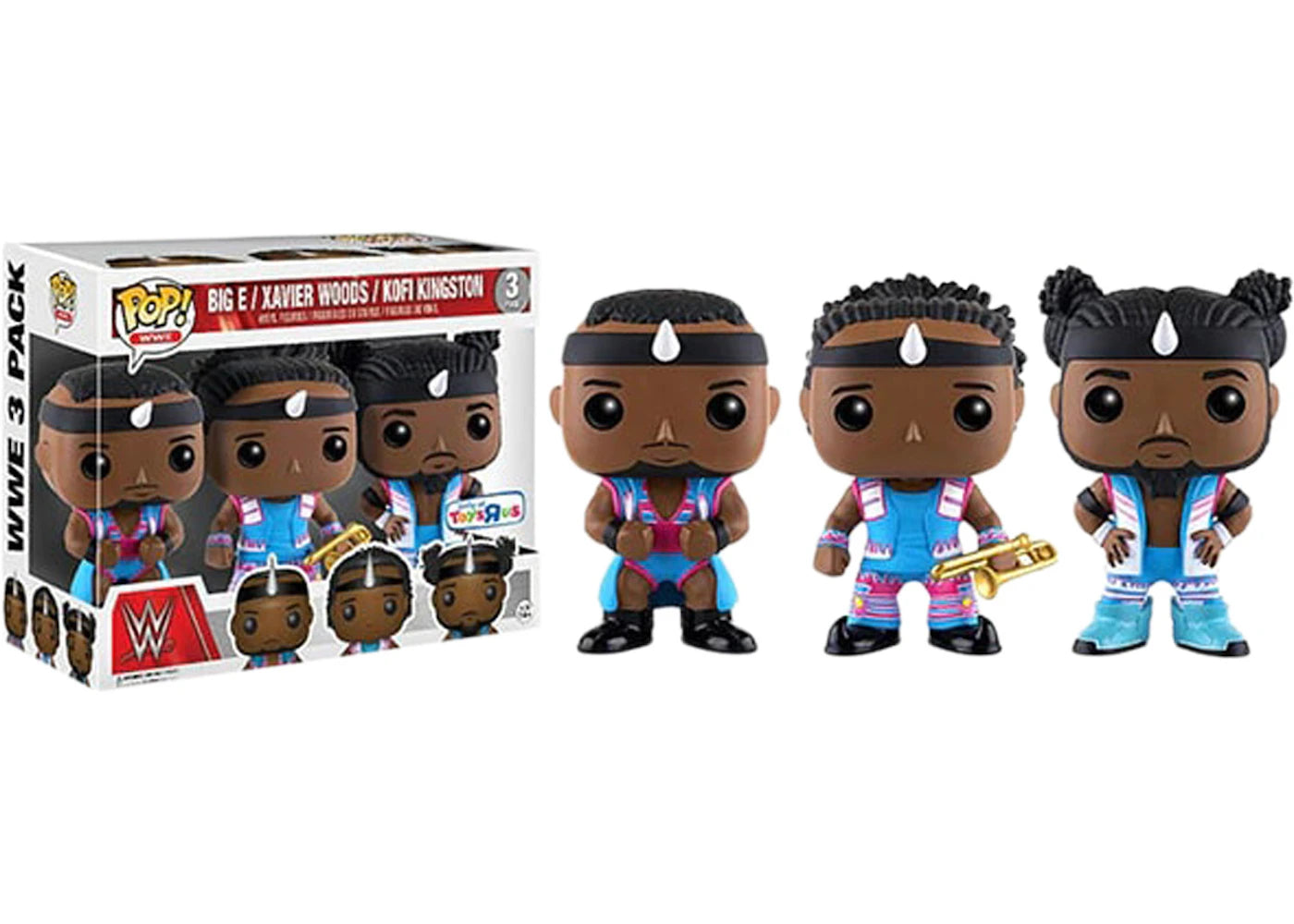 WWE - The New Day Big E Xavier Woods Kofi Kingston (Toys R Us) 3 Pack - POP!