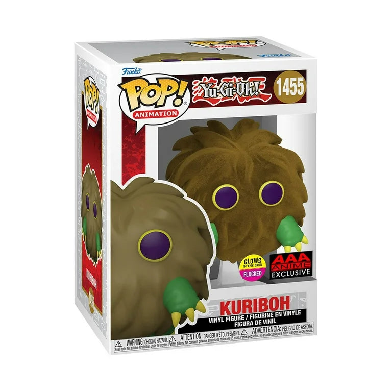 Yu-Gi-Oh! - Kuriboh (AAA Anime Exclusive GITD Flocked) #1455 - POP!