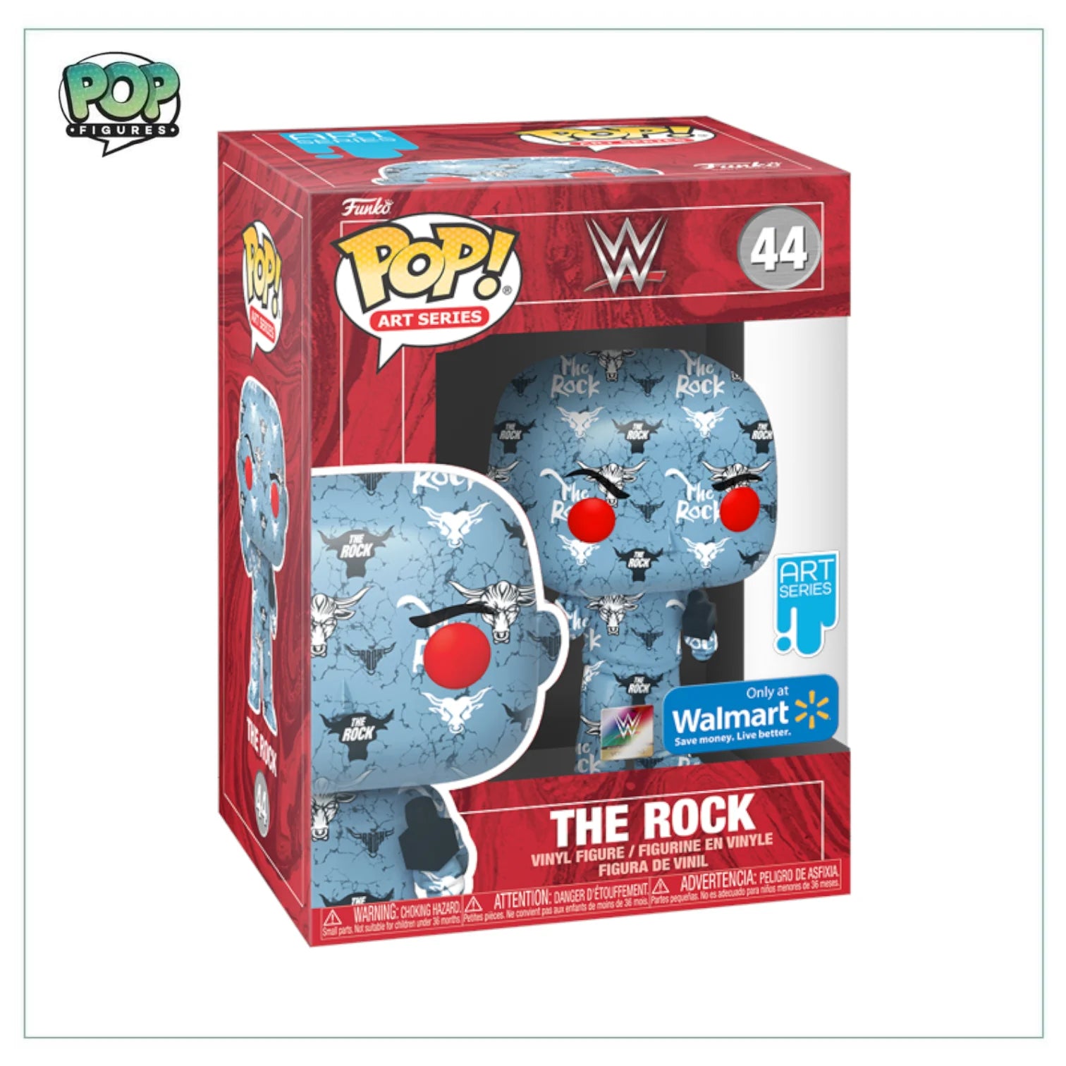 WWE - The Rock (Only at Walmart Art Series) #44 - POP!