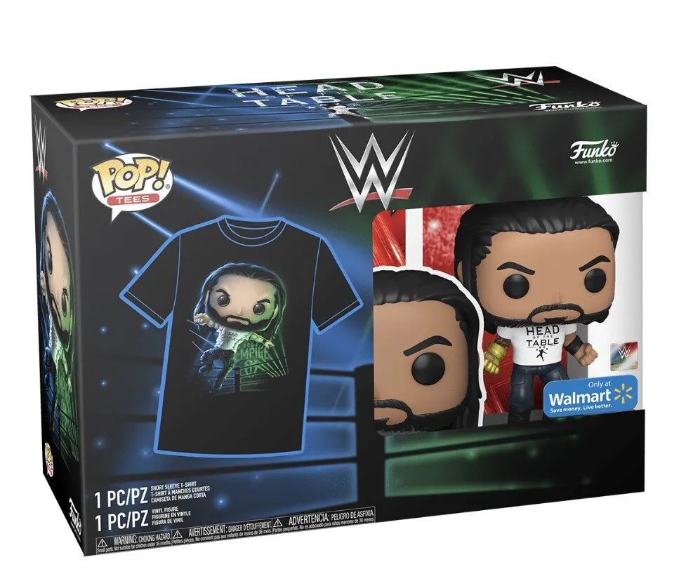 WWE - Roman Reigns (Only at Walmart Exclusive) (T-Shirt Bundle) #111 - POP!