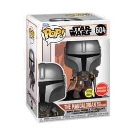 Star Wars - The Mandalorian W/ Darksaber (Gamestop Exclusive GITD) #604 - POP!