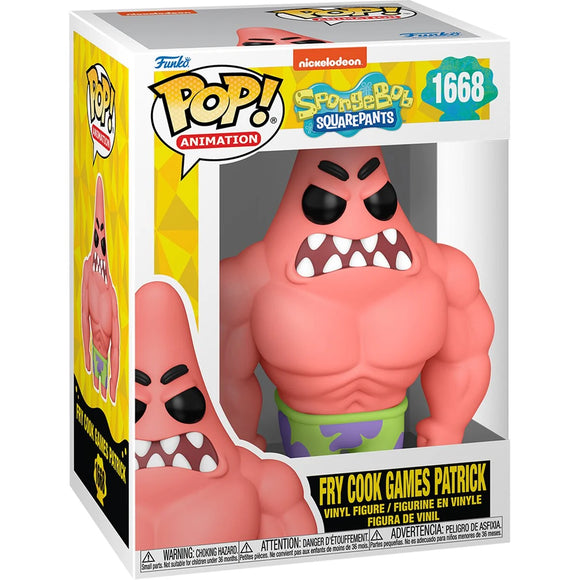 Spongebob Squarepants 25th Anniversary - Fry Cook Games Patrick #1668 - POP!