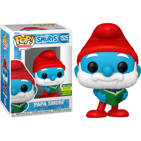 The Smurfs - Papa Smurf (Funko 2024 Summer Convention Limited Edition) #1525 - POP!