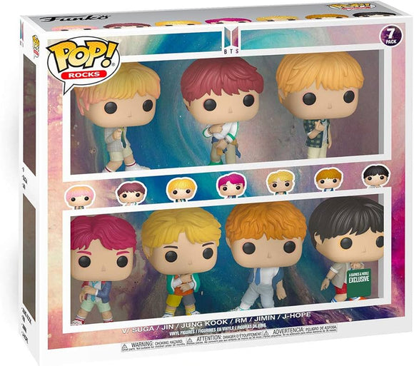BTS - V/Suga/Jin/Jung Kook/RM/Jimin/J-Hope (B&N) 7-Pack - POP!