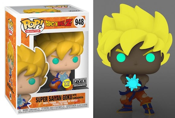 Dragon Ball Z - Super Saiyan Goku With Kamehameha (Glows In The Dark) (FYE Exclusive) #948 - POP!