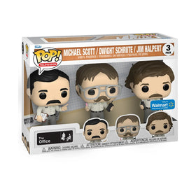 The Office - Michael/Dwight/Jim Halpert (Walmart Exclusive) 3 Pack - POP!