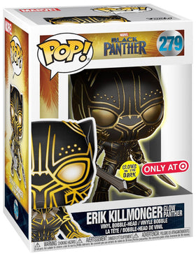 Marvel Black Panther - Erik Killmonger Glow Panther (Target) #279 - POP!