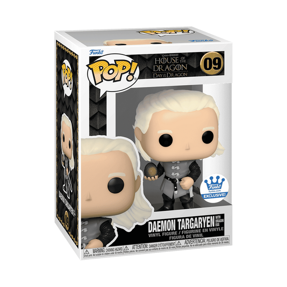 House Of The Dragon - Daemon Targaryen With Dragon Egg (Funko.com Exclusive) #09 - POP!